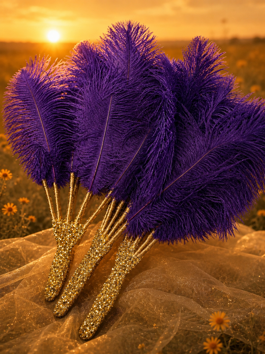 Purple & Gold (Set of 3)